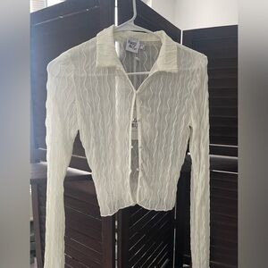 See through cropped top (Princess Polly)